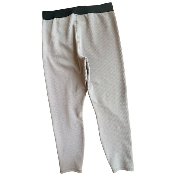 NIKE | RIBBED JUST DO IT LEGGINGS IN PUMICE LIKE NEW STRETCH WAISTBAND | LARGE - Picture 10 of 10